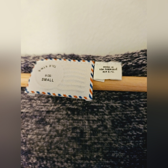 Anthropologie Women's Postmark Grey Long Knit hi-low v-neck pullover cardigan - Picture 7 of 10